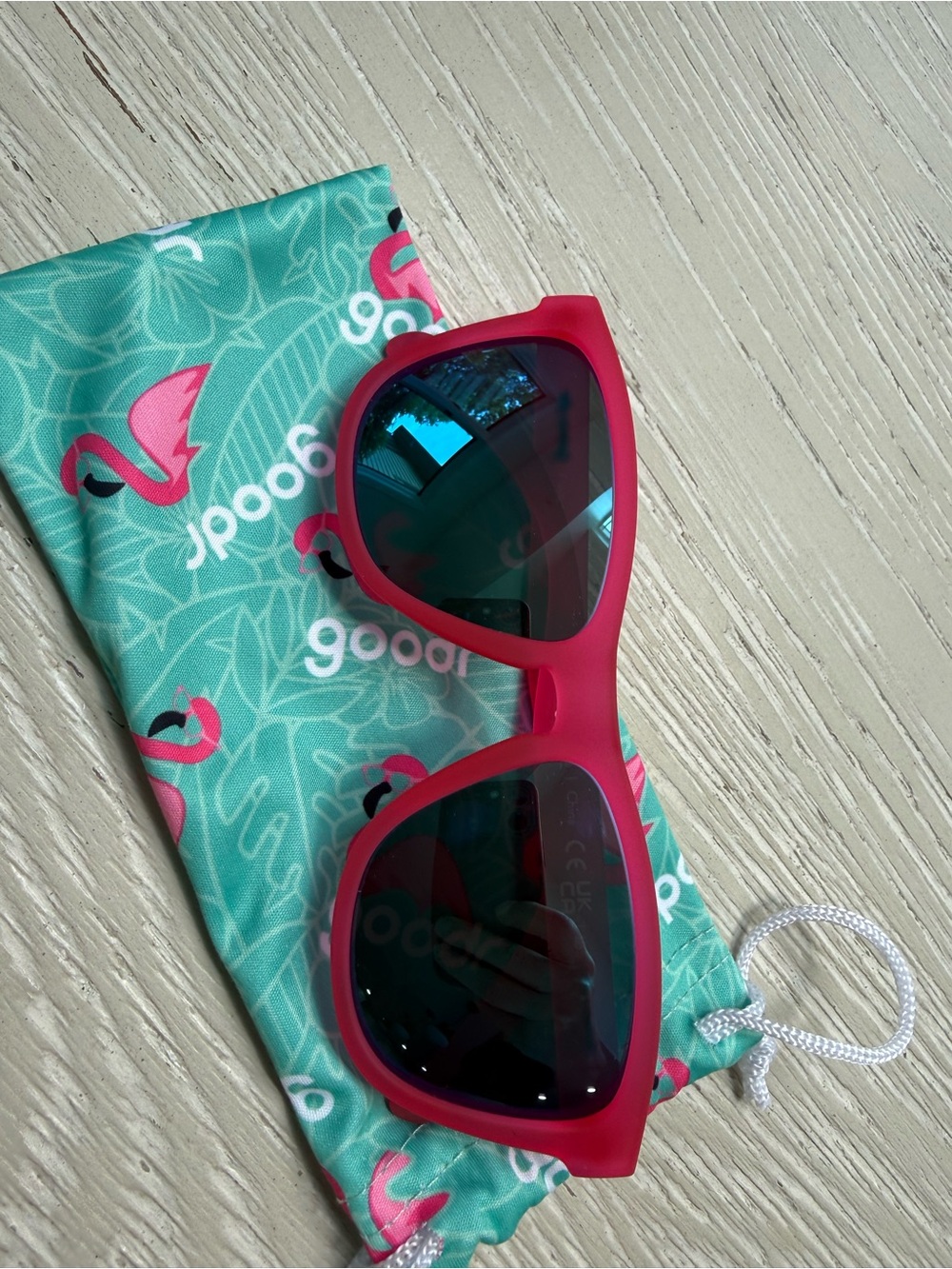 Goodr Sunglasses- flamingo on a booze cruise
